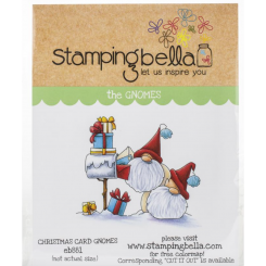SELLO STAMPING BELLA CHRISTMAS CARD GNOMES