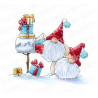 SELLO STAMPING BELLA CHRISTMAS CARD GNOMES