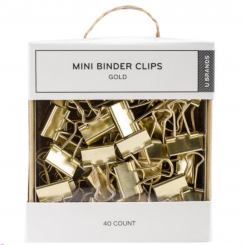MINI BINDER CLIPS GOLD