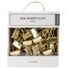 MINI BINDER CLIPS GOLD