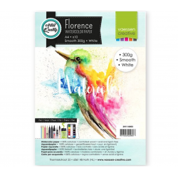 FLORENCE WATERCOLOR PAPER SMOOTH A4 WHITE 10U