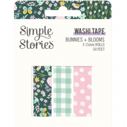 WASHI TAPE SIMPLE STORIES BUNNIES & BLOOMS